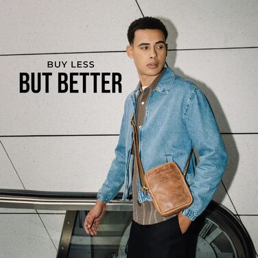 Чоловіча сумка через плече Berliner Bags Tom з натуральної шкіри, Camel, S