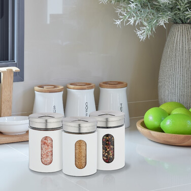 Relaxdays XL Spice Shaker Set of 6