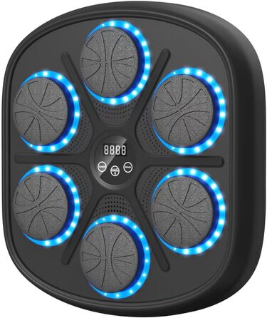 Електронна боксерська машина RevFit з LED-підсвіткою, Bluetooth, 9 режимів швидкості та режим підрахунку ударів, для дітей та дорослих, 45 см