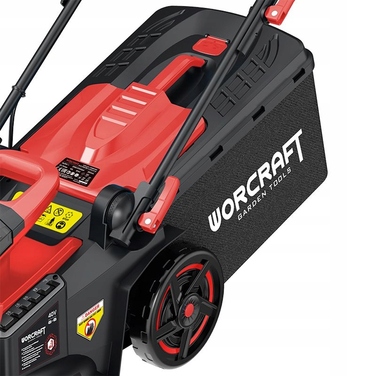 Акумуляторна безщіткова газонокосарка Worcraft 40V з травозбірником 45 л