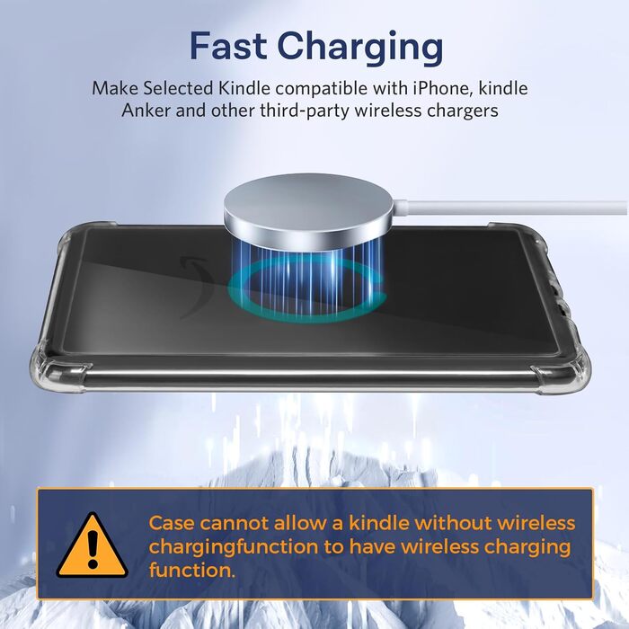 Чохол CoBak Klar для Kindle Paperwhite 12 (7 дюймів, 2024) та Kindle Colorsoft Signature Edition (7 дюймів, 2024) - прозорий, легкий, захист від подряпин, м'який (Z_Jadegrüne Ring)