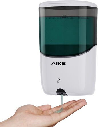 Автоматичний настінний диспенсер для рідкого мила AIKE AK1216, 650 мл, білий, для ванної та кухні