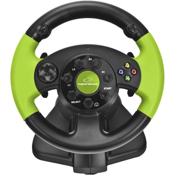 Руль Esperanza EG103 для ПК/PSX/PS2/PS3 USB High Octane, Чорний/Червоний