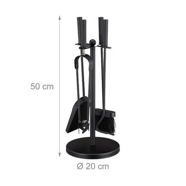 Relaxdays 5-piece Fireplace Set