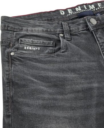 Чоловічі джинси DENIMFY Stretch Straight Fit, бавовна, синій, чорний, сірий - розміри 30-40