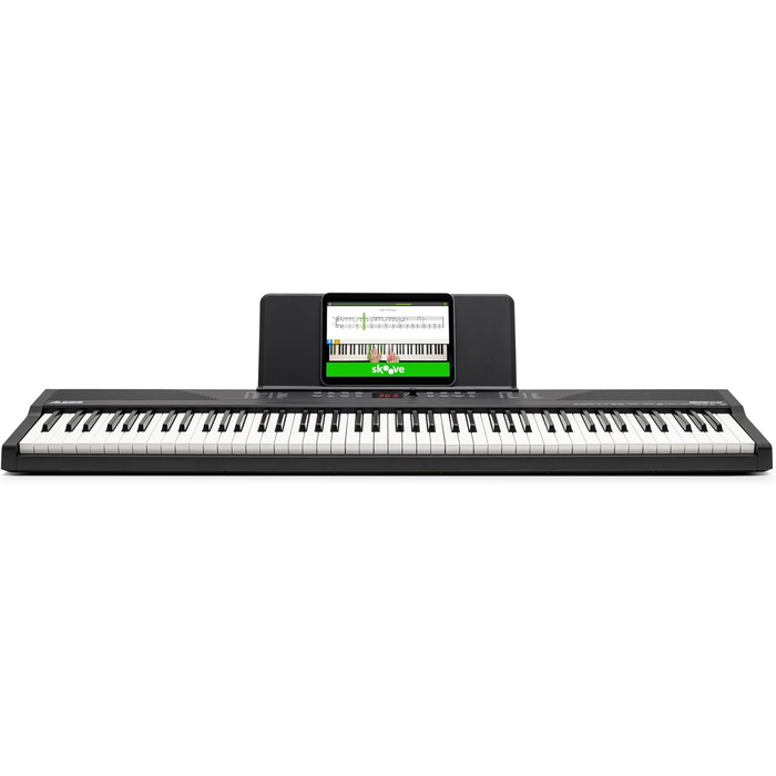 Клавіатура Alesis E-Piano з 88 клавішами, 480 звуків, USB-MIDI, динаміками, аксесуарами та уроками для початківців