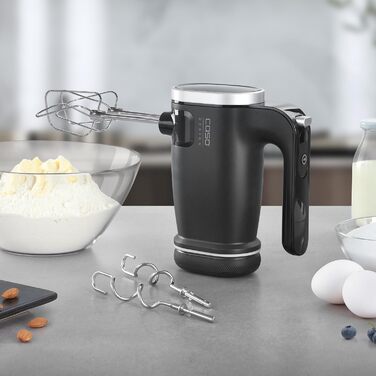 CASO Click & Mix - бездротовий ручний міксер, акумуляторний, для змішування, вимішування тіста, збивання, 8 швидкостей (600-1200 об/хв)