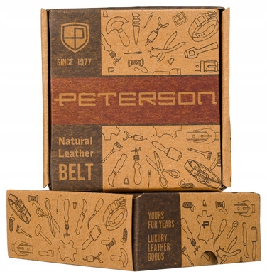 Чоловічий ремінь Peterson, чорний