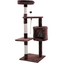 Кігтеточка для котів ESTEXO, ігровий комплекс, 112 см, XL, коричнева
