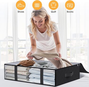 Підліжкова комода StorageRight, набір (Чорний, 3 шт.)