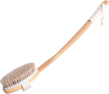 CambOs Bath and Body Brushes for Women, Horsehair, Long Handle, Bath Brushes for Men, Wooden Shower Brushes
