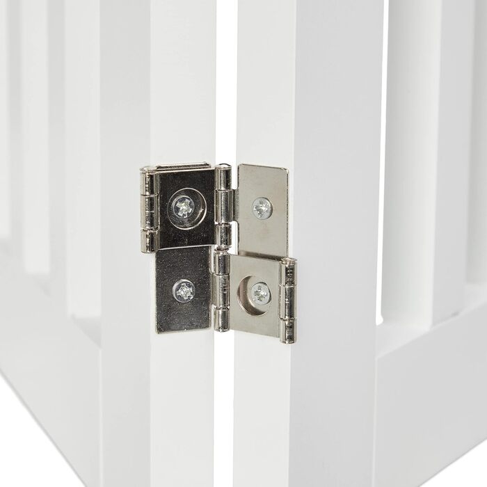 Захисне ворота Relaxdays для собак, 92x154 см, 3 елементи, біле, розкладне