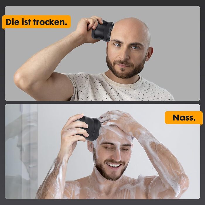 Електричний голкострум для гоління голови чоловічий, вологостійкий, з USB-C, легко чистити