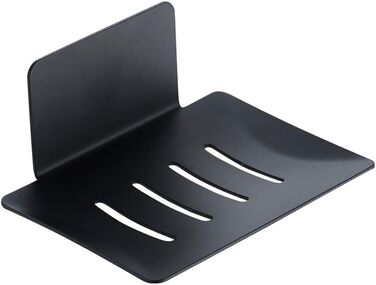 Тримач для мила Celbon SUS 304 з нержавіючої сталі, самоклеючий, чорний, без свердління для ванної кімнати