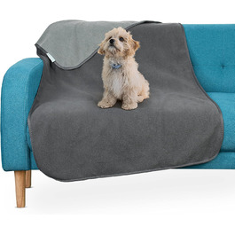 Водонепроникний коврик для собак і котів, миючий, 125x75/127x75 см, сірий (без Sherpa)