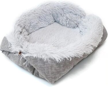 Ліжко для котів YUYTE, миюче, для дому, тепле, зручне, підходить для всіх сезонів (сірий)