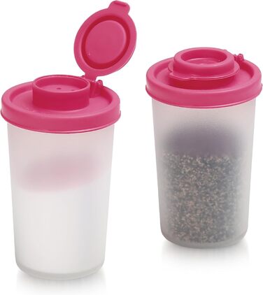 SIGNORAWARE Salt and Pepper Shakers, Moisture-Resistant, Set of 2 Large Salt Shakers, for Travel, Camping, Picnic, Outdoor, Kitchen, Lunchboxes, Travel, Spice Set, Transparent