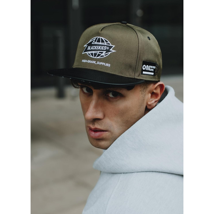Кепка Snapback Blackskies® з камуфляжним денімом | Унісекс, преміум-якість, для чоловіків та жінок | Streetwear, Outdoor, літо