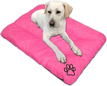 Килимок для собак, лежанка для собак всіх розмірів - вологостійкий килимок, м'яке лежання з піни, Outdoor & міцний килимок для собак - 90x60x8 см Рожевий R1(90 x 60 см) Рожевий