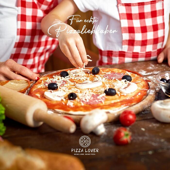 Pizza Lover® High-Quality Perforated Pizza Peel 30 x 30 cm Pizza Shovel Made of Hard Anodized Aluminum (Non-Stick) Pizza Lifter for Homemade Pizza & Bread Ideal for Pizza Stone, Oven & Grill