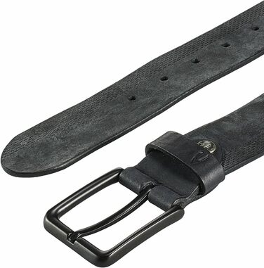 Чоловічий шкіряний ремінь Camel Active з нубуку, чорний, XXL