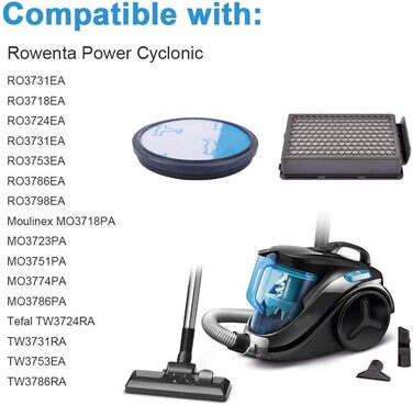 Фільтри для пилососа Rowenta Compact Power Silence Force Cyclonic (2 шт.) - RO3731, ZR005901