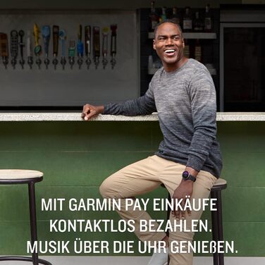 Розумний годинник Garmin vívoactive 4 – водонепроникний фітнес-трекер з GPS, планами тренувань, вимірюванням пульсу, 20 спортивних додатків, 8 днів роботи від акумулятора, безконтактна оплата [Відновлений]