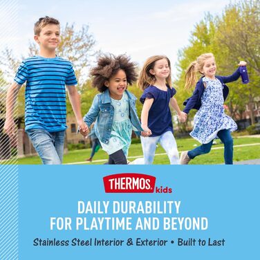 Термос THERMOS Funtainer 16oz з нержавіючої сталі, чорний матовий, з ложкою