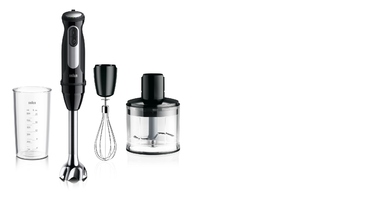 Погружний блендер Braun MQ55236M 1000 Вт, чорний