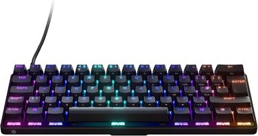 SteelSeries Apex 7 - Механічна ігрова клавіатура з OLED дисплеєм – Німецька (QWERTZ) розкладка – Оптичні перемикачі
