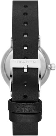 Жіночий кварцовий годинник Skagen Freja Lille (26 мм, чорно-білий) зі сталевим або шкіряним ремінцем