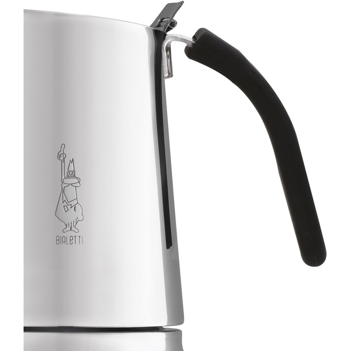 Espressokocher Bialetti Kitty 4 Tassen, Edelstahl, Чорний
