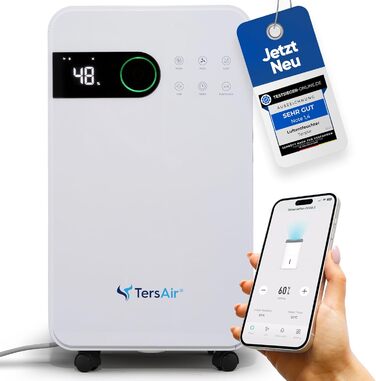 Зволожувач повітря TersAir O₂ 12л/24г, 3-в-1: зволожувач, очищувач повітря, сушарка для білизни. Електричний, для дому та підвалу