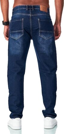 Чоловічі джинси JEEL Regular Fit - стрейч, denim-look, темно-сині 38W/32L