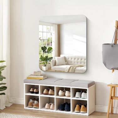 Дзеркало настінне прямокутне без рами 75x90 см для ванної, спальні, вітальні