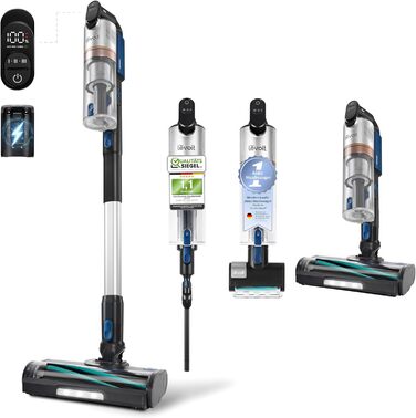 Бездротовий пилосос Levoit LVAC-200 - 4-в-1, для дому та авто, 75 м², фільтрація 99,9%, видалення шерсті тварин