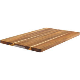 Large Acacia Cutting Board 50 × 29 cm | High Quality & Hygienic | Extra Large Wooden Cutting Board XXL made from sustainable acacia wood | Discover oiled wooden cutting boards for kitchen & gastronomy