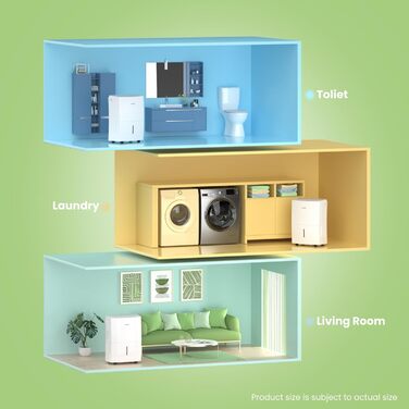 Зволожувач повітря Comfee MDDP-50DEN7 - 50л/24г, для приміщень до 100м², з таймером та великим баком