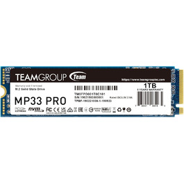 SSD TEAMGROUP MP33 PRO 1TB M.2 PCIe 2280 NVMe Gen3x4 - внутрішній SSD накопичувач
