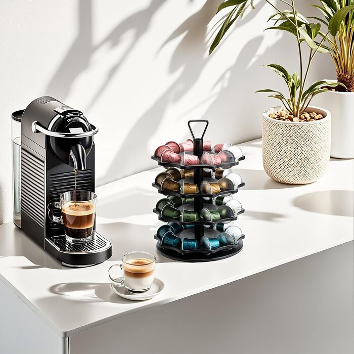 Тримач для капсул кави HiveNets для Nespresso Original, 7-ярусний органайзер на 70 капсул