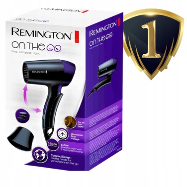 Компактний дорожній фен Remington 1400W, складаний, легкий