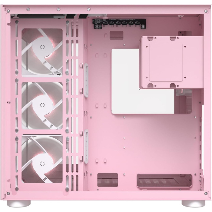 Корпус для ПК Cougar FV150 ARGB Midi-Tower, загартоване скло, рожевий
