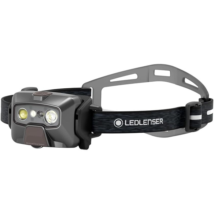 Налобний ліхтар Ledlenser HF6R Signature, 800 люмен, водонепроникний, IP68, з червоним світлом, акумуляторний, для активного відпочинку (чорний)