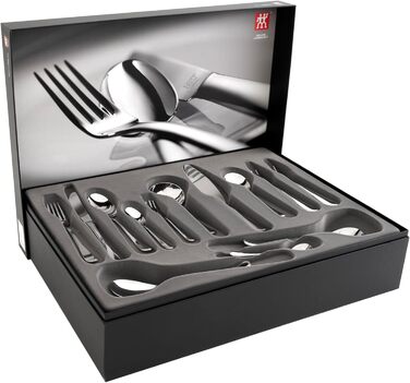 Набір столових приборів ZWILLING Nottingham 68 предметів для 12 осіб, нержавіюча сталь 18/10, полірування, сріблястий, преміум якість