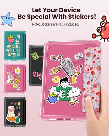 Чохол для Kindle Paperwhite 12 (2024) та Kindle Colorsoft (2024/2025) MoKo з магнітною застібкою, прозорий, захист від подряпин, авто-вкл/викл, колір: весняне рожевий