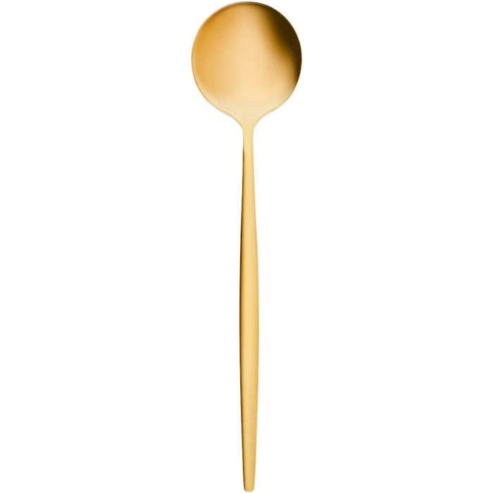 Karaca Orion Matte Gold 30-Piece Flatware Set for 6 People - Flatware, Knives, Forks, Dessert Forks, Stainless Steel, Dining Flatware, Tableware Set - Healthy and Hygienic, Modern Design