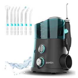 Cecotec Munddusche Bamba ToothCare 1200 Jet Pro: 7 насадок, LED-дисплей, 10 режимів, UV-дезінфекція. 1000 мл
