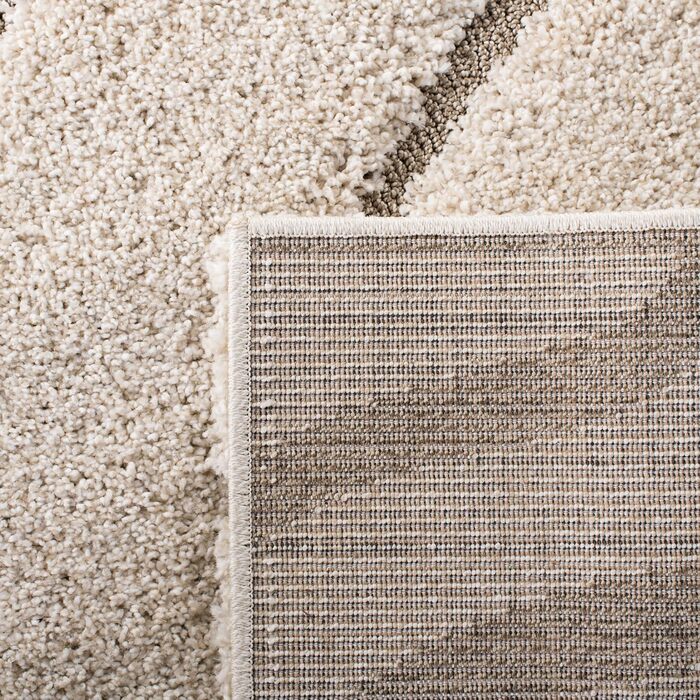 Килим SAFAVIEH Zottelig для вітальні, їдальні, спальні - колекція Florida Shag, високий ворс, кремово-бежевий, 122 x 183 см