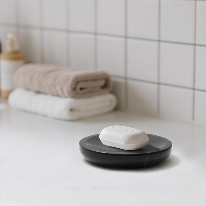 WORHE Миска для мила з мармуру, овальна, стійка до подряпин, для кухні, ванної кімнати, душу, мийки