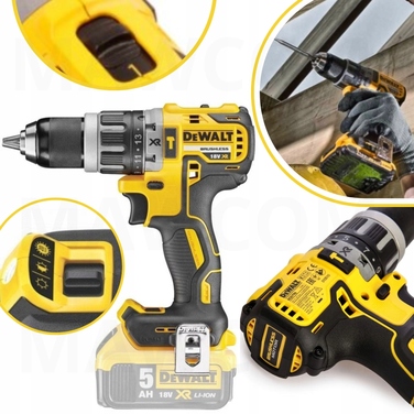 Дриль-викрутка з ударом DeWalt DCD796N 18V 70Nm, безщітковий двигун